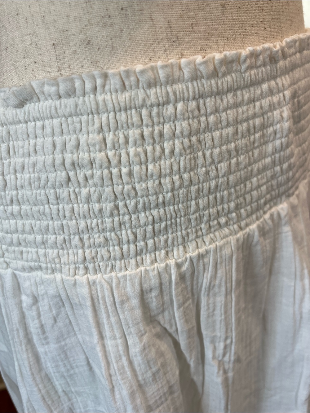Quince White Maxi Skirt with Ruffle Hem - Picture 6 of 11